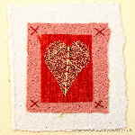 White Heart - Handmade Heart Card